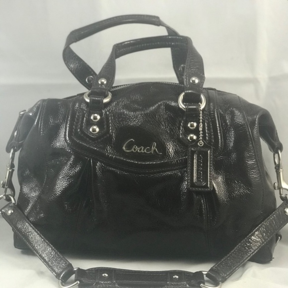 Coach Ashley Satchel Mohogany Chocolate Brown